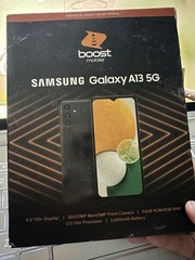 Boost Mobile Samsung Galaxy A13 5G 6.5″ HD+, 64GB, 50MP, Black, Prepaid – SEALED