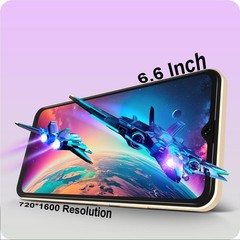 A3 4G Unlocked Android Phones 6.6” HD+ Display Android 12 Smart Octa-Core 6(3…