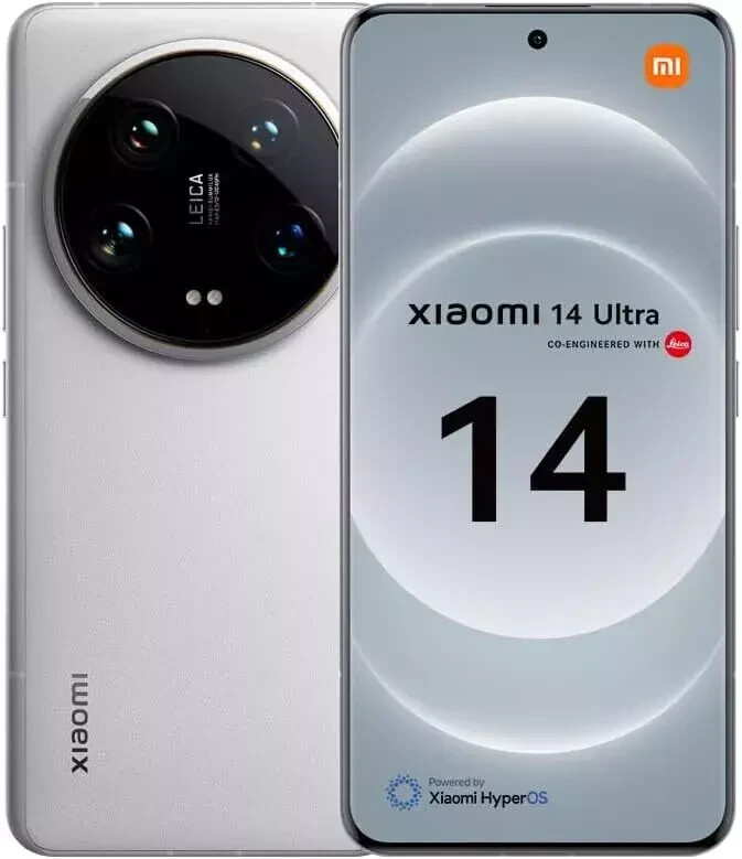 Xiaomi 14 Ultra 512GB 16GB (Global Model) Factory Unlocked Smartphone (White)