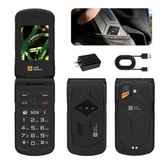 M10 Flip , 4G LTE – T-Mobile , Dual SIM, IP68 Waterproof/Drop-Proof, Large Bu…