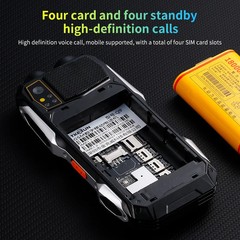 Unlocked version GSM mobile phone 4 SIM sturdy outdoor large battery