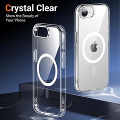 1. For iPhone 17e Case, iPhone 16e Clear Case, Anti-Yellowing, Shockproof Slim