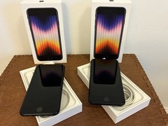 2 Apple iPhone SE 2nd Gen 64GB Black Unlocked Boxes Cases 84% 85% Battery w/misc