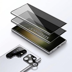 [2+2 PCS] Privacy Screen Protector & Camera Lens Protector for Samsung Galaxy S2