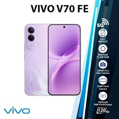 VIVO V70 FE 5G Android Cell Phone (8GB+512GB/PURPLE/Dual SIM/Octa Core/Unlocked)