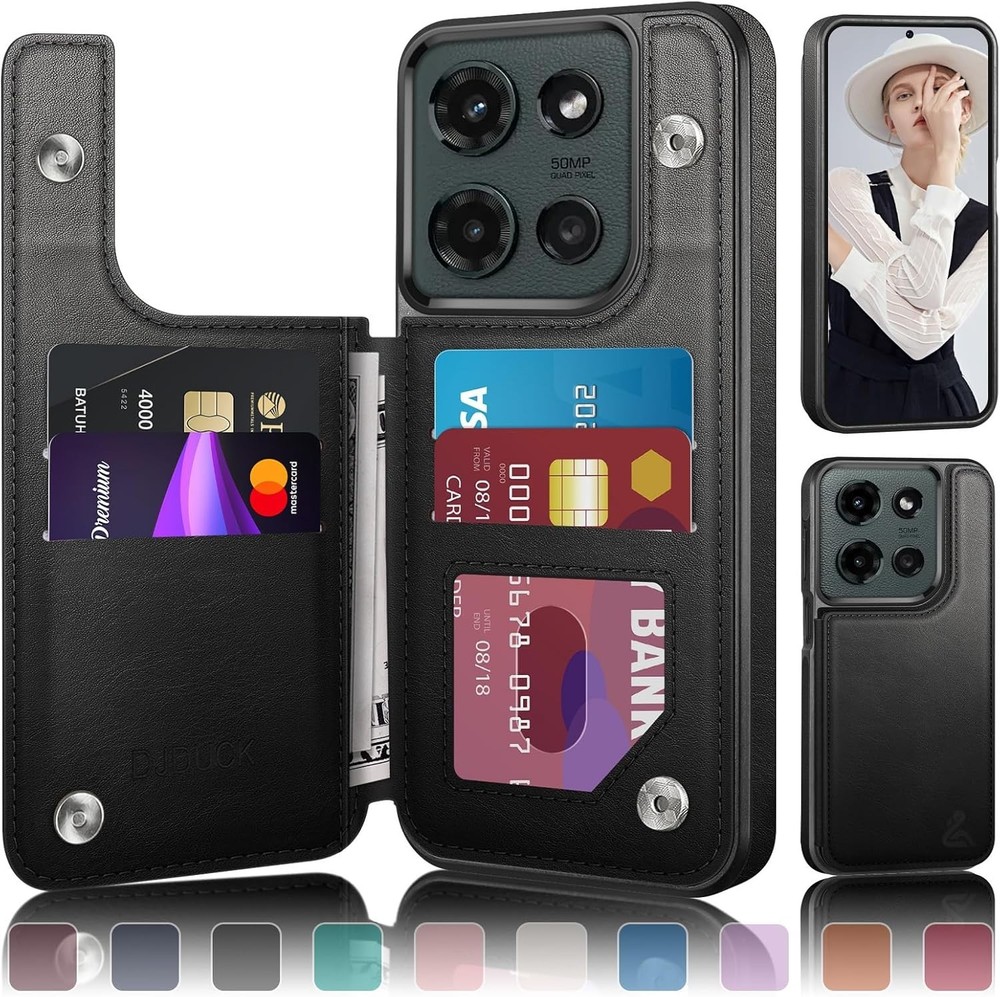 Moto G 5G 2025/Moto G 5G 2026 Case Wallet with Card Holder, Light Brown