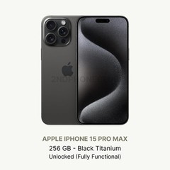 iphone 15 Pro Max, 256 GB, All colors, Unlocked, Excellent Condition (Renewed)