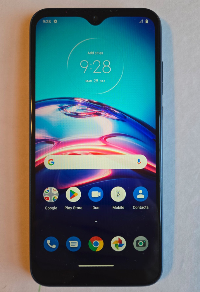 Motorola Moto E 2020 Blue 32GB 2GB RAM 6.2” 13MP Camera (xfinity locked) – Good