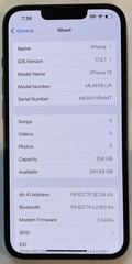 TESTED USED GSM UNLOCKED MIDNIGHT iPhone 13, 256GB A2482 MLAH3LL/A, 99% BATTERY