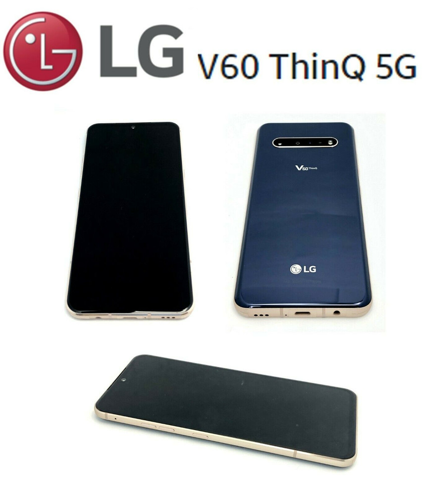 LG V60 THINQ 5G LM-V600AM V600TM V600VM 128GB Unlocked Smartphone – New Unopened