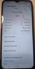 Samsung Galaxy A03s SM-A037U Black 64MB Front Camera Cracked Screen Android