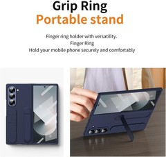 Samsung Galaxy Z Fold 7 Protect Case with Wristband Stand and Full Body Protecti