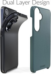 6.7 inch Samsung Galaxy S24 Plus Case, Shockproof Dual Layer – Forest Green