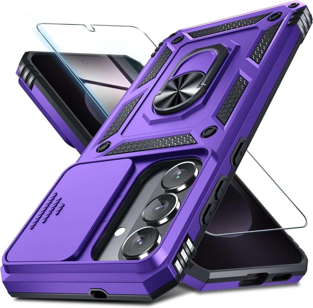 Samsung Galaxy S26 Case with Built-in Slide Camera Lens Cover & Shockproof Prote