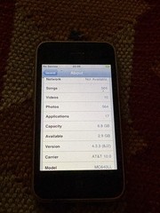 Apple iPhone A1303 GSM iPhone Gen 3 8GB – Black Unlocked AT&T iOS 4.3.3 Works