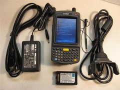 SYMBOL MOTOROLA MC7094-PKCDJQHA7WR 2D BARCODE GSM CELLULAR QWERTY COMPLETE KIT