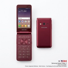 Samsung Galaxy Folder 2 SM-G160N Flip Phone 16GB Unlocked Wine Phonecharm
