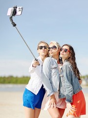 52 Inch All in 1 Selfie Stick Phone Tripod Stainless Steel Pole Stand Black