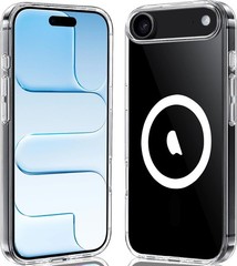 Transparent Shockproof iPhone Air Case, Magnetic, Compatible with Wireless Charg