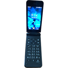 KYOCERA DIGNO Keitai 3 902KC Android Flip Phone SIM Unlocked Black From Japan