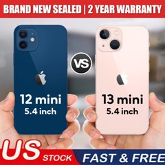 New Sealed Apple iPhone 13 Mini/12 Mini 256GB/128GB Factory Unlocked GSM CDMA