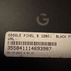 Google Pixel 5 128 GB Black Power Up Unknown Fast Ship Good Glass Bad LCD