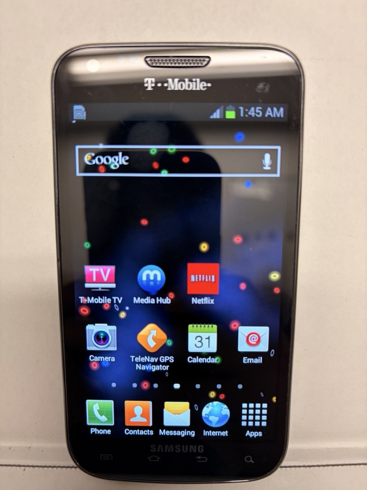 Samsung Galaxy S II 16GB T-Mobile Android Bar Smartphone 8MP Black Used