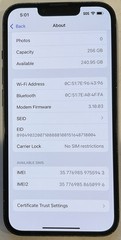 TESTED USED GSM UNLOCKED MIDNIGHT iPhone 14, 256GB A2649 MPVV3LL/A, 96% BATTERY