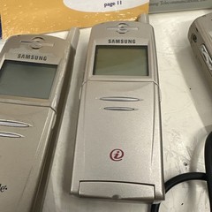 Lot Of 4 Samsung SGH-N105 GSM Cell Phone Rare Voice Stream Vintage Collectable