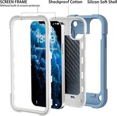 iPhone 11 Case 6.1 Inch with Ring Stand and 2 Pack Glass Screen Protector