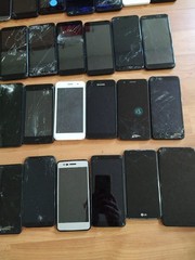 Lot of 50 Mixed Brand LG/SKY/BLU/hTC and other 32GB/16GB/8GB Smartphone For part