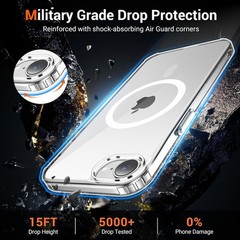 1. For iPhone 17e Case, iPhone 16e Clear Case, Anti-Yellowing, Shockproof Slim