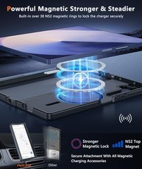 Samsung Galaxy Z-Fold-6 Case Strong Magnetic Grade Drop Protection TPU (Black)