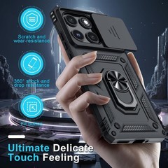 For Motorola Moto Edge 2025 Case with Screen Protector,Military Class with 360
