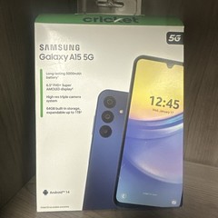 New Sealed Samsung Galaxy A15 5G 64 GB Smartphone (Cricket Wireless) Blue/Black