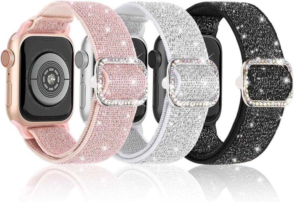 Stretchy Bling Band Compatible with Apple Watch 38mm 40mm 41mm 42mm 44mm 45mm 46
