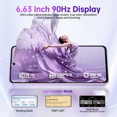 OUKITEL C26 Cell Phone T-Mobile Android 16 24GB+128GB 5150mAh Black