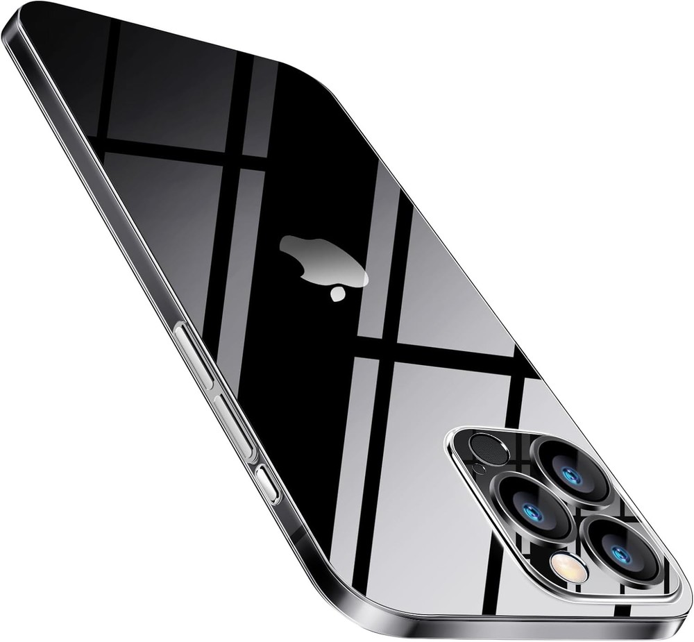 iPhone 16 Pro Max Slim Case, Paper-Thin Transparent Finish Skin Back Case 6.9 In