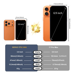 17SE MINI 3G Tiny Smartphone Android System Play Store 2GB+16GB Whatsapp GPS Wif