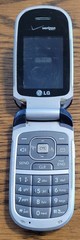 LG VX8360 – Blue and Silver ( Verizon ) Cellular Flip Phone