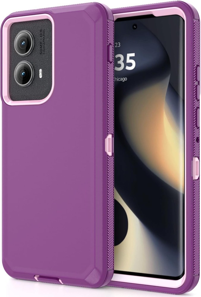 Heavy Duty Shockproof Rugged Case for Moto Edge 2024, Tough Cover Phone Cover