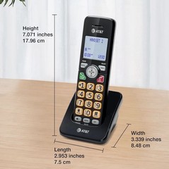 3-Handsets Landline Home Phone with Caller Id/Call Waiting, Cordless Phone DECT