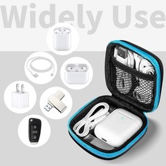 Portable EVA Storage Bag for Earbuds and Cell Phone Accessories Organizer