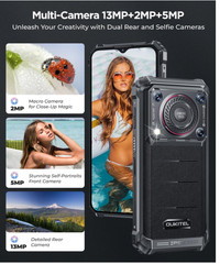 sealed New! Oukitel WP36 6.52″ 16(8+8)/128GB 128dB Loud Speaker 10600mAh Rugged