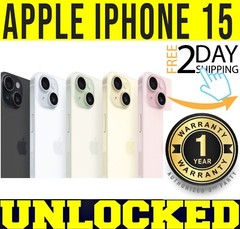 APPLE IPHONE 15 – 128GB 256GB (FACTORY UNLOCKED) 🔋 100% BATTERY 🔋 COLORS ❖O/B❖