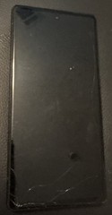 Google Pixel 6a Black 128 GB Fast Ship Good Used Cracked Front Glass No Power