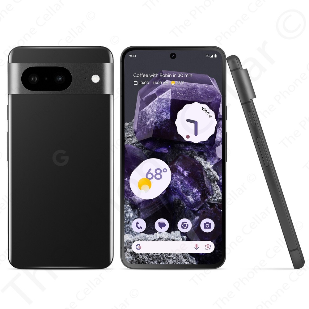 Google Pixel 8 128GB Unlocked 6.2″ OLED 50MP WiFi GPS NFC 5G Obsidian