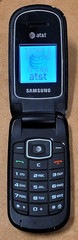 Samsung SGH-A107 – Silver and Black ( AT&T ) Cellular Flip Phone – Great Shape