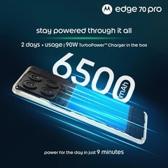 MOTOROLA Moto Edge 70 Pro 5G-Factory Unlocked Dual SIM NFC-8GB 256GB-Blue