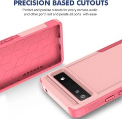 for Google Pixel 6a Case, PC+TPU Two-in-one Double-Layer Anti-Fall Mobile Phone